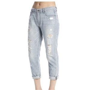 Paige Verdugo Crop lightwash ripped jeans